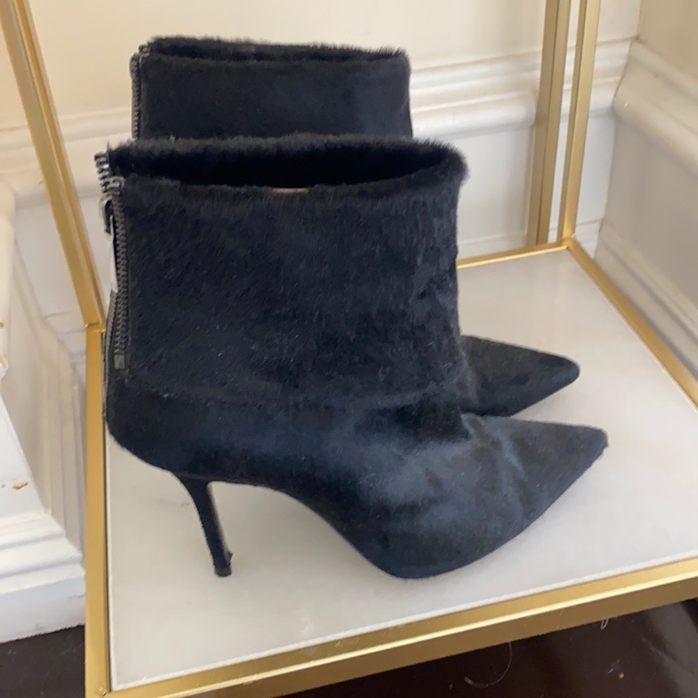 Christian Dior Pony hair booties